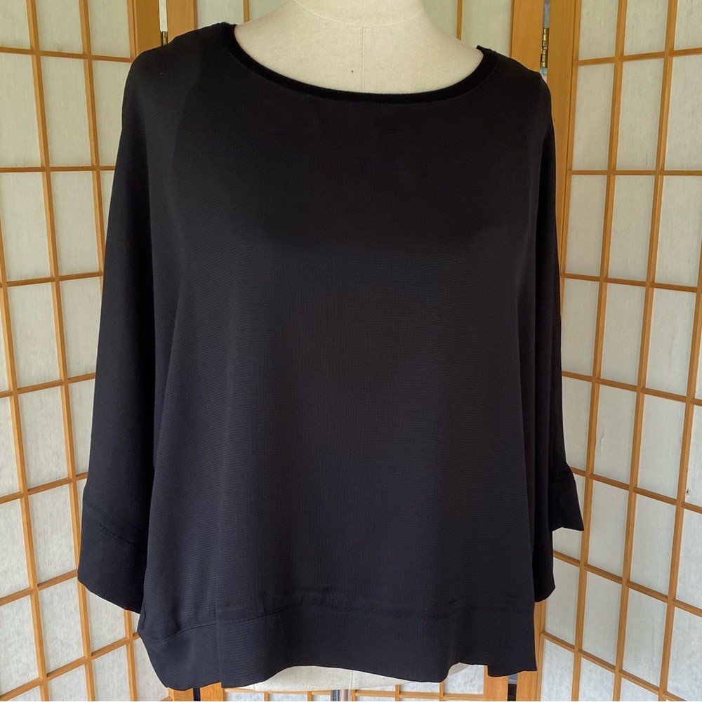💲 Rose & Olive Black Top With Attached Tank SZ S - Picture 2 of 12